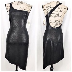 XOXO Dresses - NWT XOXO Medium Black Snakeskin Asymmetric Dress XOXO Dresses - NWT XOXO Medium Black Snakeskin Asymmetric Dress